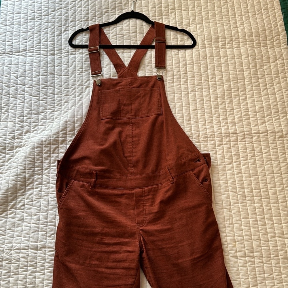 Hatch Rust Brown Overalls Jumpsuit